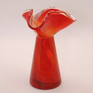 Vintage Lefton Hand Blown Glass Bud Vase